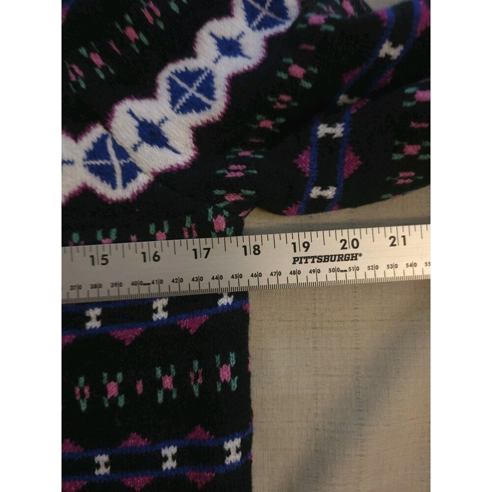 NWT Loft Fair Isle Puff Long Sleeve Sweater Size Small Cotton Blend - Picture 8 of 11
